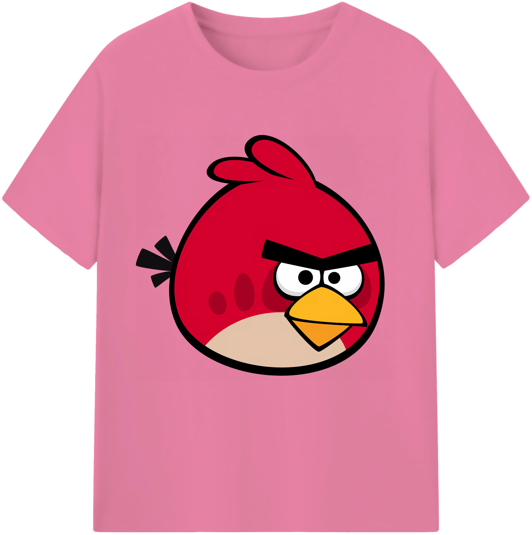 （画像用） Angry Birds アングリーバード 綿100％半袖Tシャツ（フロントプリント）